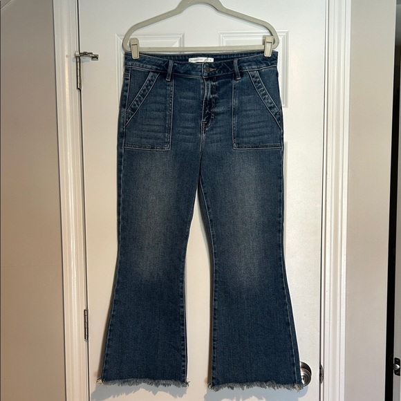 Altar'd State Denim - Altar'd State Cropped Bootcut Distressed Hem Jean Women's Size 12 / 31